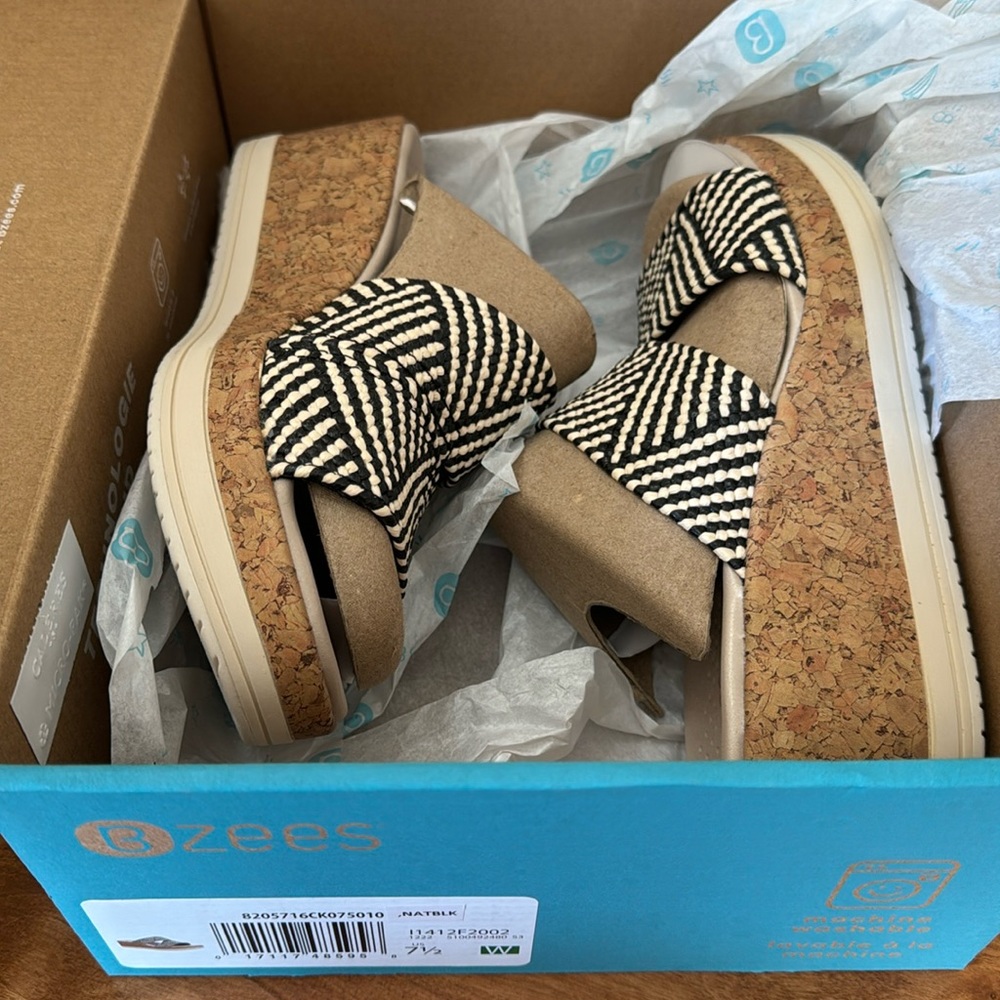 Brand New - In Box - Never Worn - Women’s BZEE Wedge Sandal